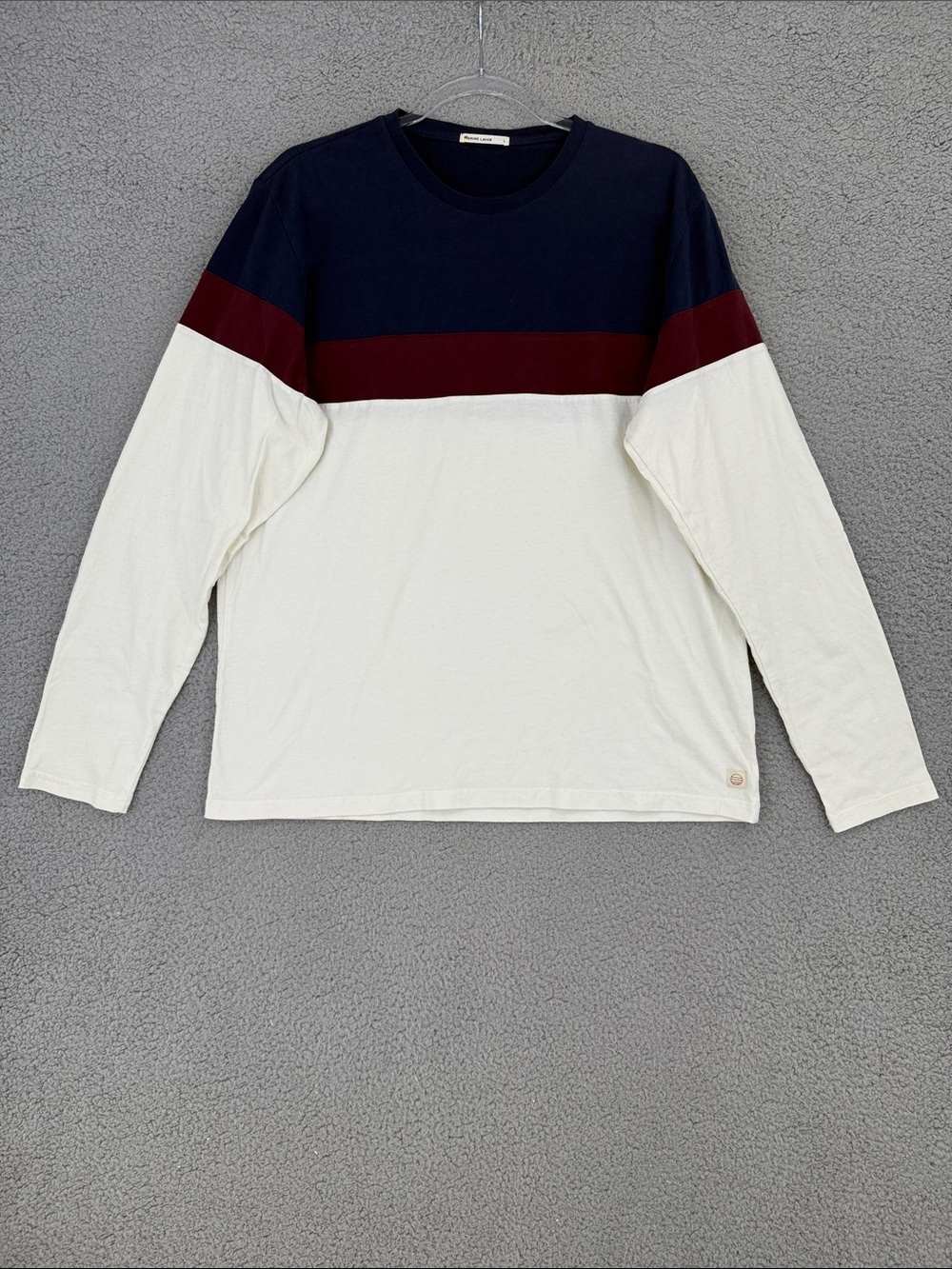Marine Layer Shirt Men’s Large long sleeve Colorblock Crewneck pullover